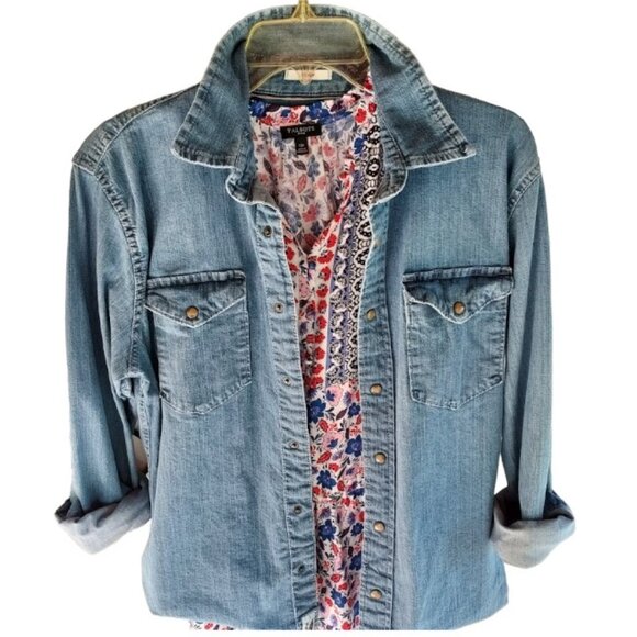 Led Zeppelin ZOSO Wrangler Indigo Shirt  with Hand embroidery oversized M - Picture 2 of 13